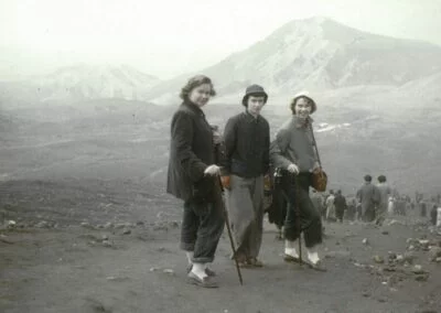 Marg Avison, Helen Moase (later MacLean) and Marjorie Yeadon J-3s c 1953-56